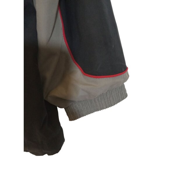 Reebok Jogging Suit Mens Size XXL Black Gray Red Stripe Pockets Leg Ankle Zip - Picture 3 of 11